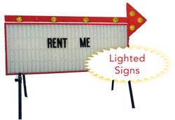Lighted Portable Sign
